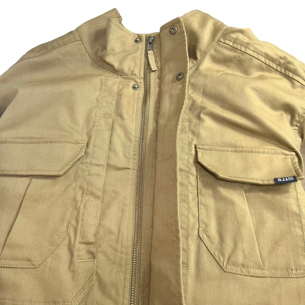 5.11 Tactical Men's XL Tan Military Utility Jacket Field Coat Workwear Outdoor - Picture 7 of 9